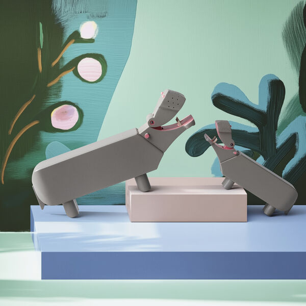 Hippo small, grey, Kay Bojesen Denmark