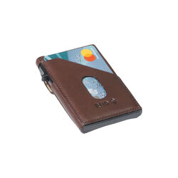 Slim Cardholder with coinpocket, dark brown, Tony Perotti