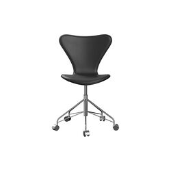 Series 7&trade; 3117 Front Upholstered Office Chair, Essential black, Fritz Hansen