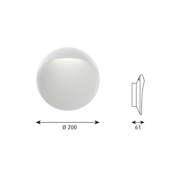Flindt vägglampa S, vit, Louis Poulsen