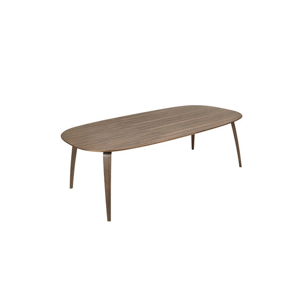 GUBI Elliptical Dining Table, matt lacquered american walnut, GUBI