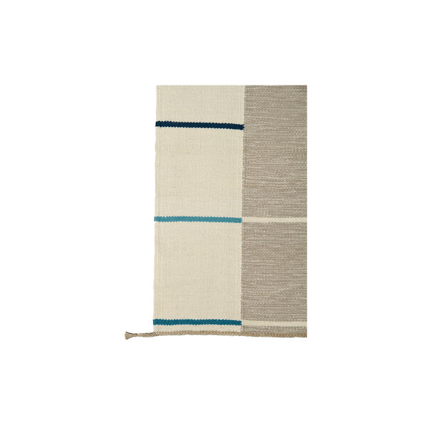 Rug VK-11, grey/white/blue, NORDICMODERN