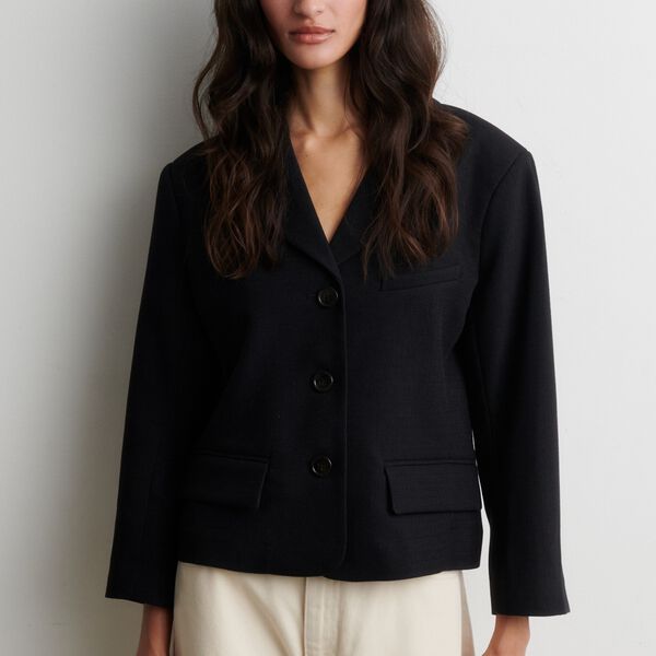 Sella Short Blazer, black, Second Female