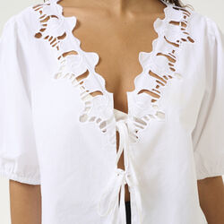 KBVictoria Blouse, bright white, Karen by Simonsen