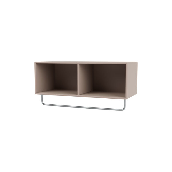 COAT Shelf with Clothes Rack, 137 mushroom, Montana Furniture