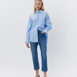 AdaleneSW Shirt, light blue striped, Sofie Schnoor