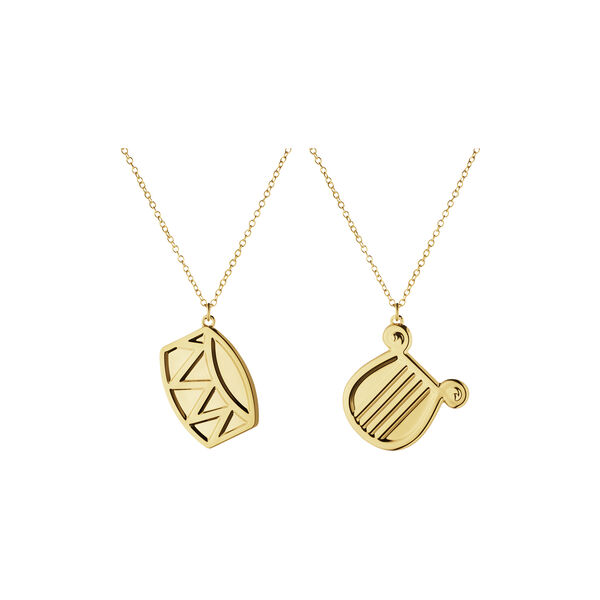 2026 Christmas ornament set Harpe/Drum, gold, Georg Jensen