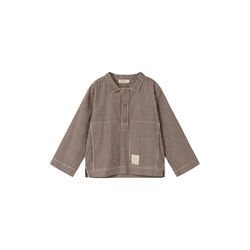 Tovan Shirt, dark brownie stripe, MarMar Copenhagen