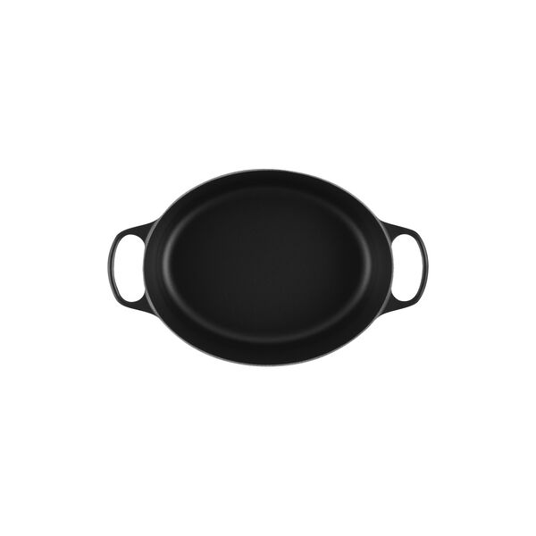 Signature gjutj&auml;rn oval gryta &Oslash; 31 cm, matte black, Le Creuset