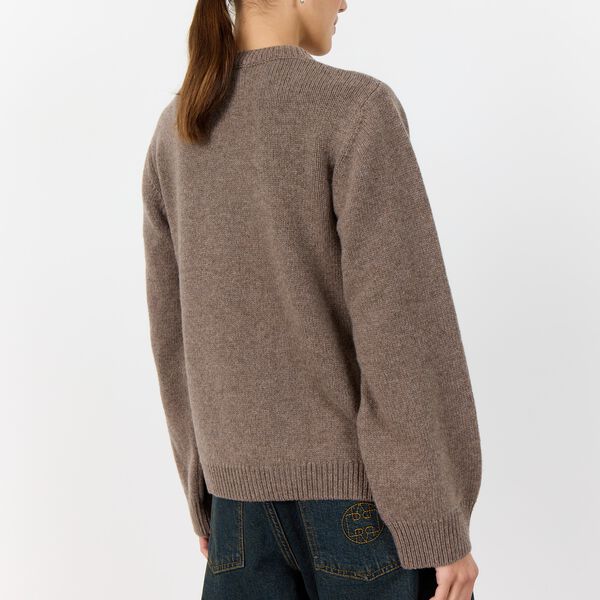 LR-PERLE 9 Cardigan, walnut melange, Leveté Room