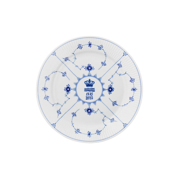 Blue Fluted Plain Celebration Plate &Oslash; 27 cm, Royal Copenhagen