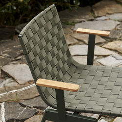 Ville AV34 Outdoor Armchair, bronze green, &Tradition