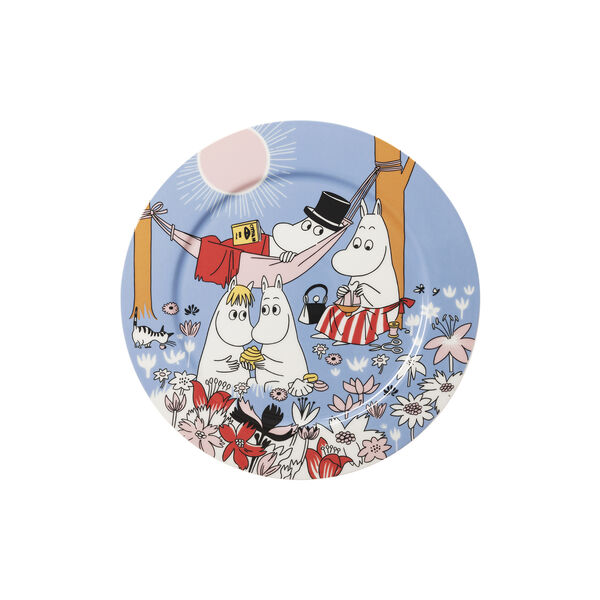 Mumin serveringsfat Family Time, blue, Moomin Arabia