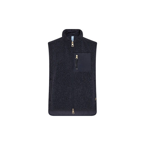 MMRowe Eli Teddy Vest, salute navy, MOS MOSH