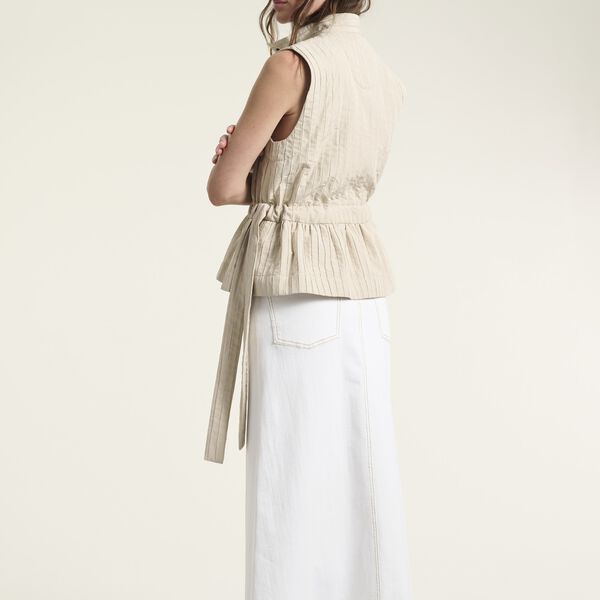 Jinzu l&aring;ng kjol, white, BITTE KAI RAND