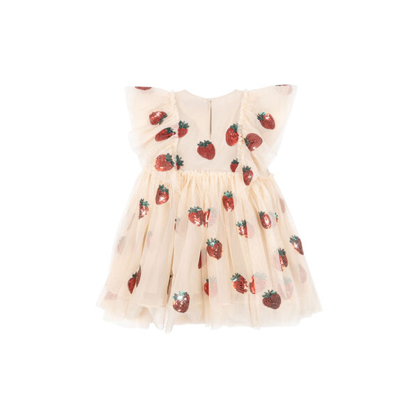 Yvonne Frill Dress, strawberry, Konges Sløjd