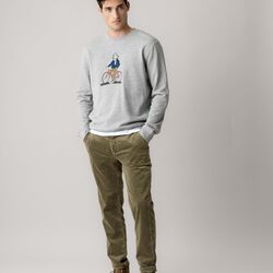 MMGLudvig Crew Sweat, grey melange, MOS MOSH Gallery