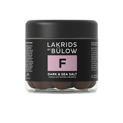 F - DARK & SEA SALT, small, Lakrids by Bülow