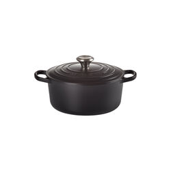 Signature rund gryta &Oslash; 24 cm, matte black, Le Creuset