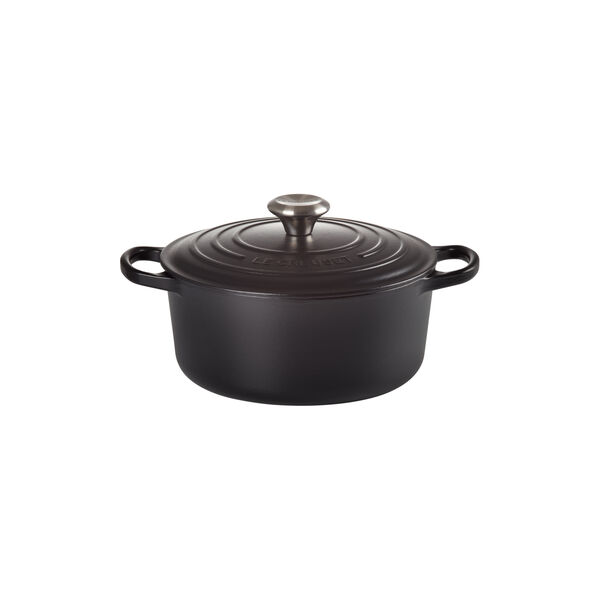 Signature rund gryta Ø 24 cm, matte black, Le Creuset
