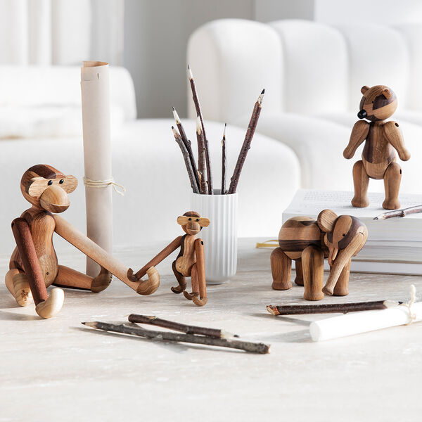 Elefant Reworked Anniversary mini mixed wood, Kay Bojesen Denmark