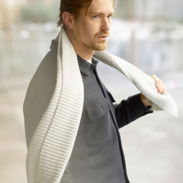 Pleece halsduk, ljusgrå, Design House Stockholm