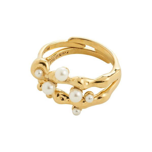 HADLEY ringar 2-i-1-set, guldpläterade HADLEY ringar 2-i-1-set, guldpläterade, Pilgrim