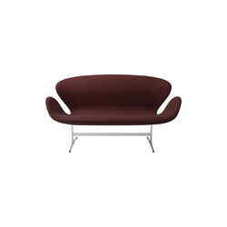 Svanen soffa&trade; 3321 2-sits soffa, bordeaux, Fritz Hansen