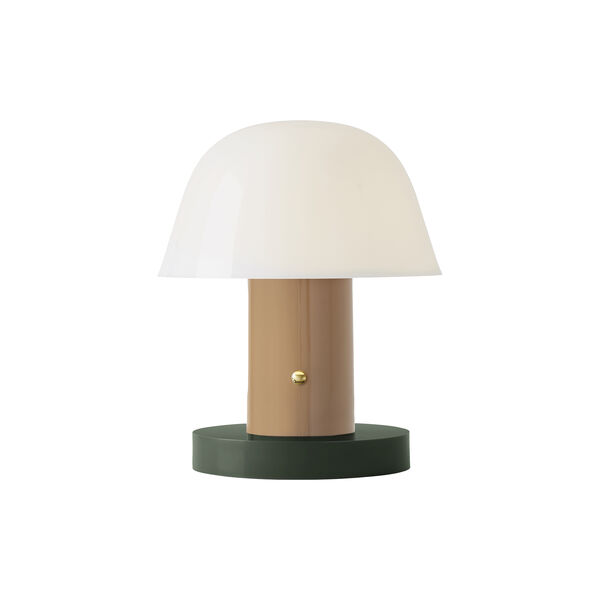 Setago JH27 Portable Table Lamp, nude/forest, &Tradition