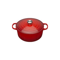 Signature rund gryta Ø 28 cm, cerise, Le Creuset