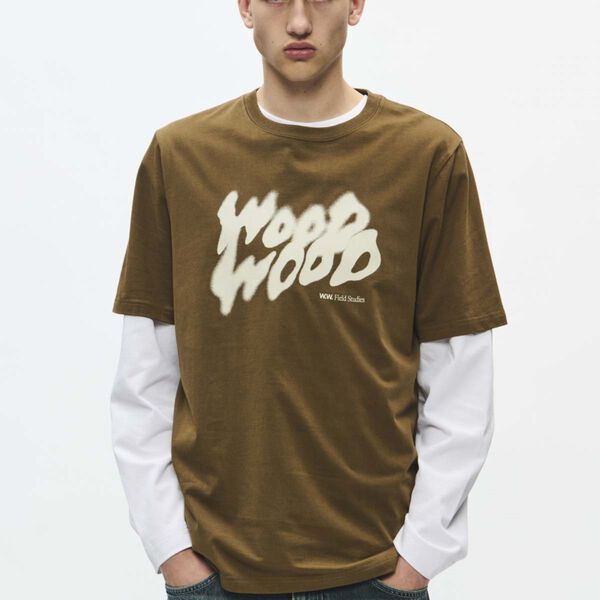 WWBobby cloud tee, desert palm, Wood Wood