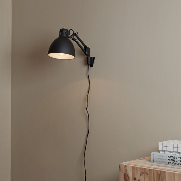 ARCHI W1 Wall Lamp, black/silver, Nordic Living