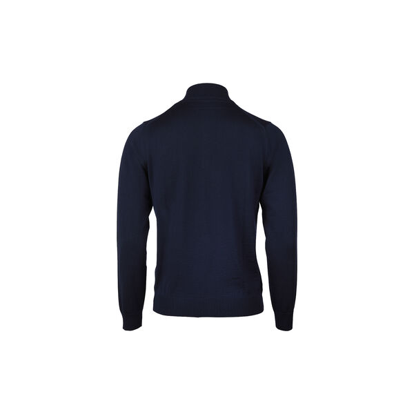 Sweater Knitted Half Zip Merino Wool, navy Sweater Knitted Half Zip Merino Wool, navy, Stenströms