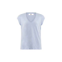 CC Heart basic v-neck t-shirt, powder blue, Coster Copenhagen