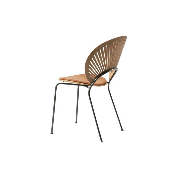 3396 Trinidad Chair with Seat Upholstery, oiled oak/cognac/flint, Fredericia Furniture