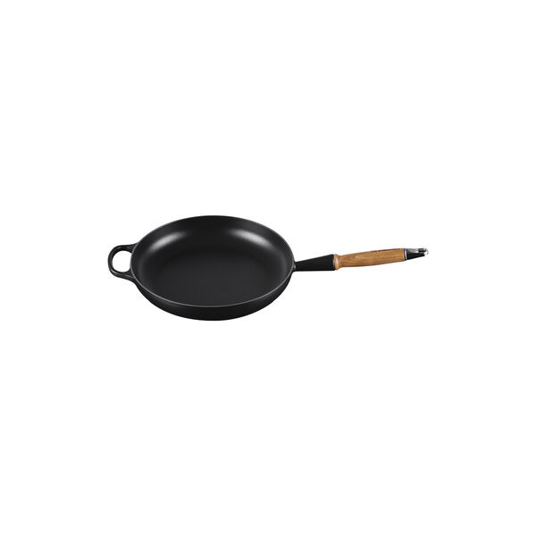 Signature gjutj&auml;rn stekpanna med tr&auml;handtag &Oslash; 28 cm, matte black, Le Creuset