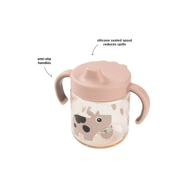 Tiny Farm Learning Spout Cup 2-handle, powder, Done by Deer