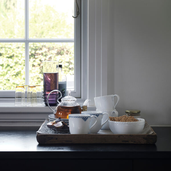 White Fluted Halvblond mugg, 2 st., Royal Copenhagen