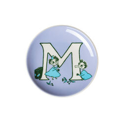 Alphabet mini plate M, Moomin Arabia
