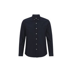 Organic Button Down Shirt, navy blue, Colorful Standard