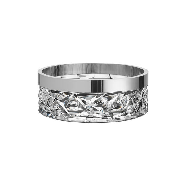 Carat skål, klar/stål, Orrefors