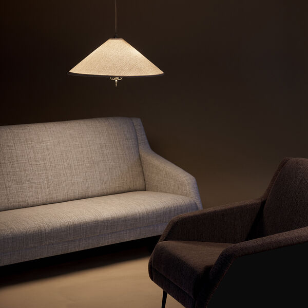 1967 Pendant, brass/canvas 1967 Pendant, brass/canvas, GUBI