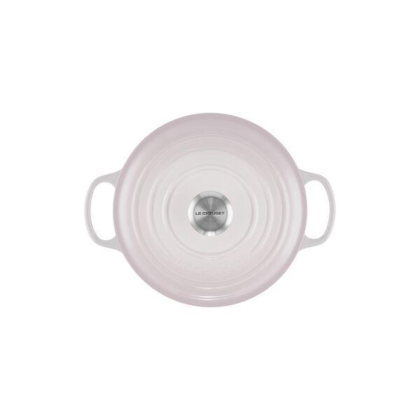 Signature gjutj&auml;rn rund gryta &Oslash; 24 cm, shell pink, Le Creuset