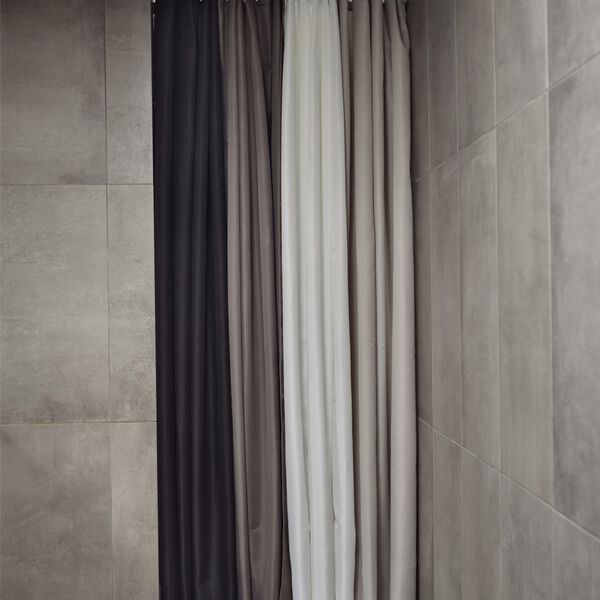 Lux duschdraperi, grey, Zone Denmark