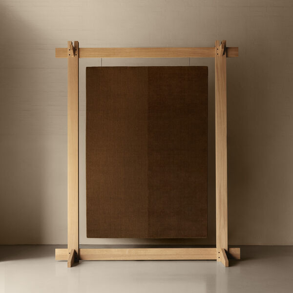 Echo Yano Rug, olive brown, Linie Design