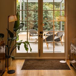 Owalo 7010 Floor Lamp, walnut, Secto Design