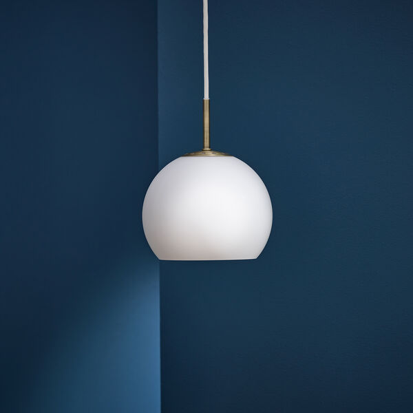 Ball Glass Pendant, opal white Ball Glass Pendant, opal white, FRANDSEN