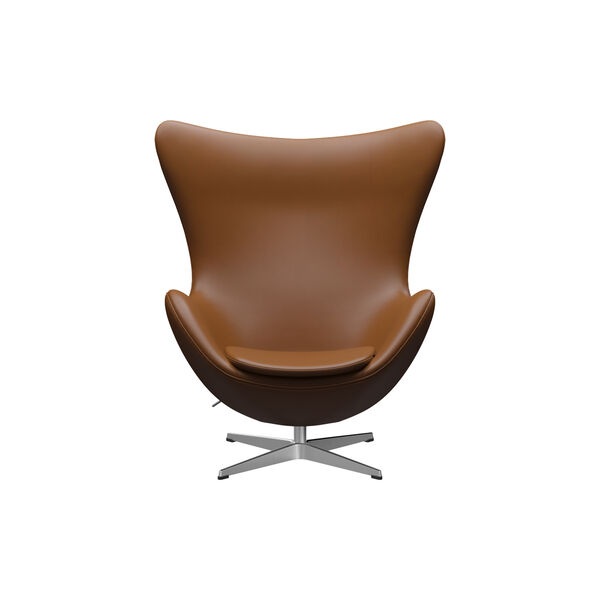 &Auml;gget&trade; 3316 Loungestol, Aura walnut/satin brushed aluminium, Fritz Hansen