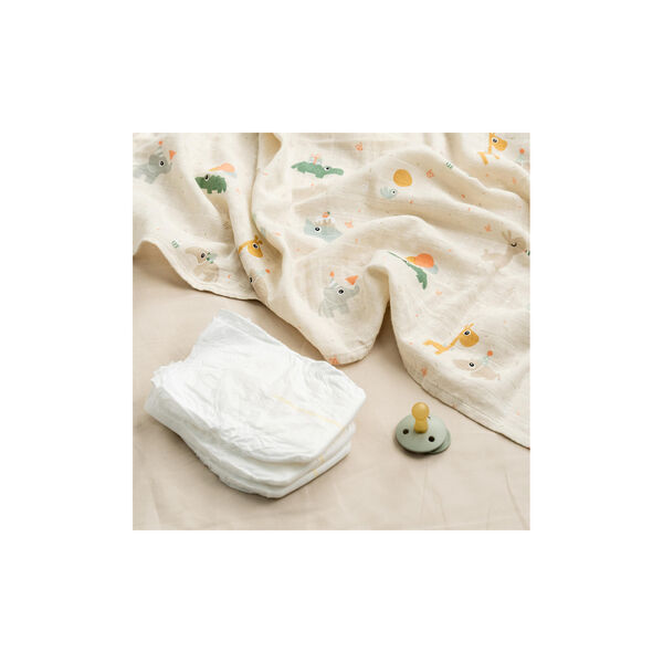 Celebration Burp Cloth 2-pack, sand, Done by Deer