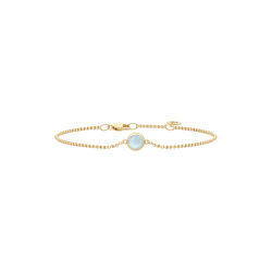 Primini Bracelet, gold/milky aqua, Julie Sandlau